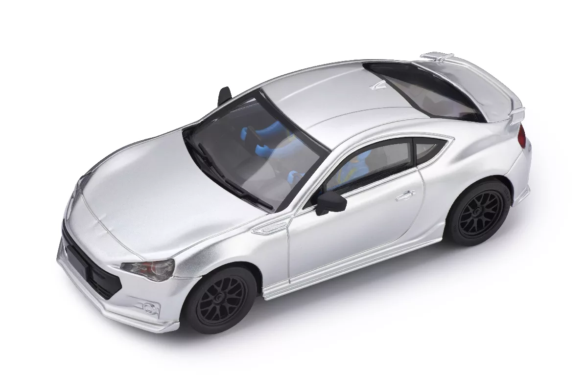 PCT01W Subaru BRZ Silver with working headlights 1:32 scale
